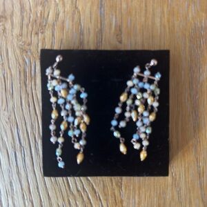 Elegant Multi-Color Beaded Earrings